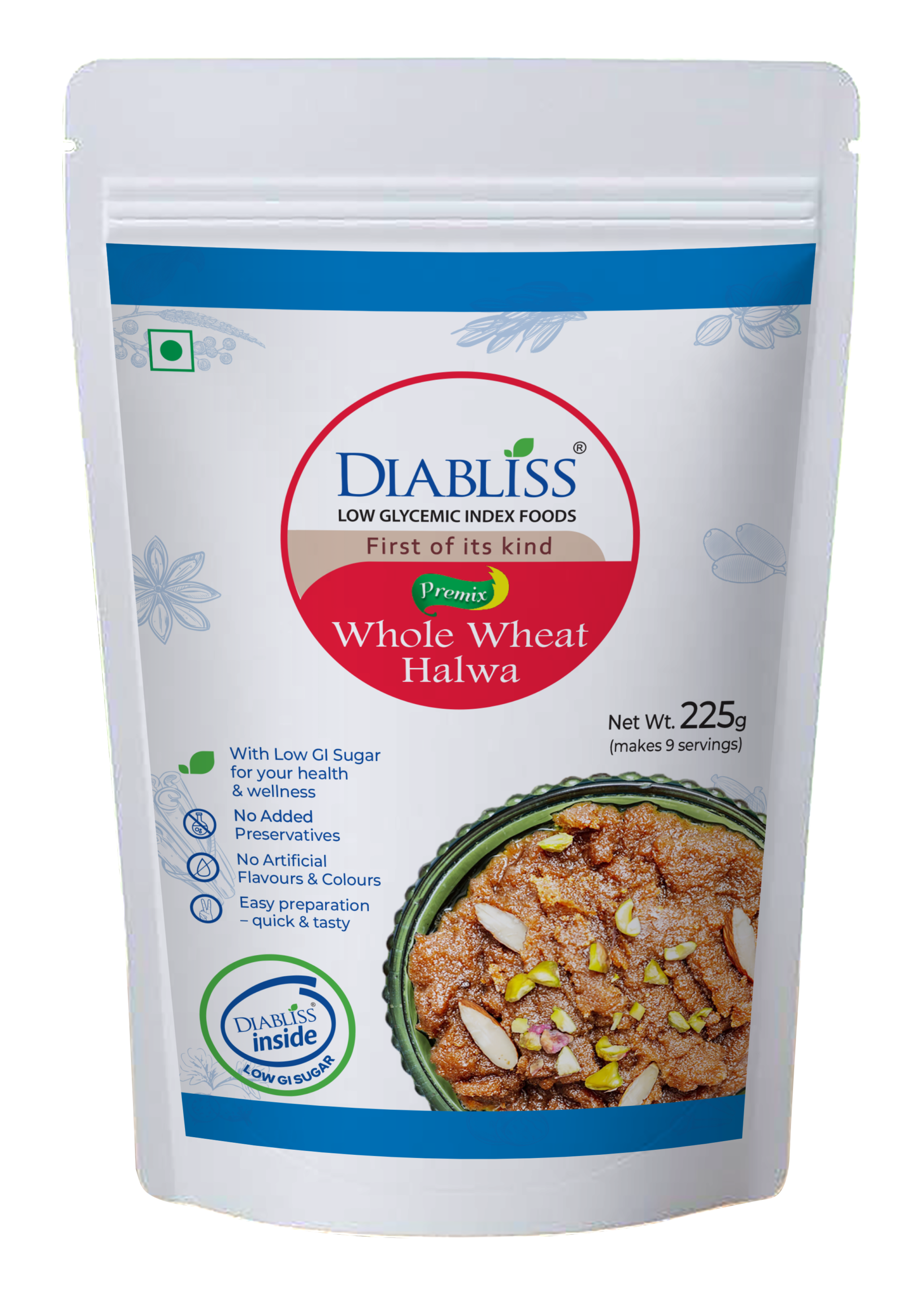 3D Wheat Halwa Front